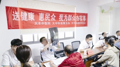 大中街道：便民义诊进社区 健康关怀暖人心
