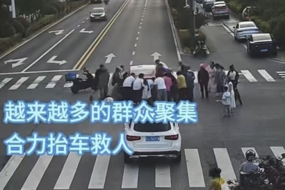 全城寻人！致敬大丰街头徒手抬车救人的平凡英雄