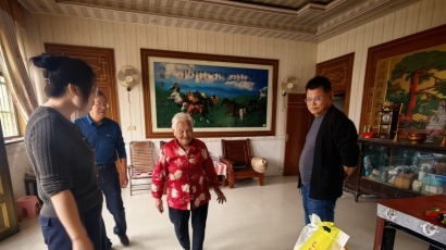 大桥镇洋南村走访慰问高龄老人传递温情