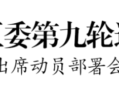 十三届区委第九轮巡察启动